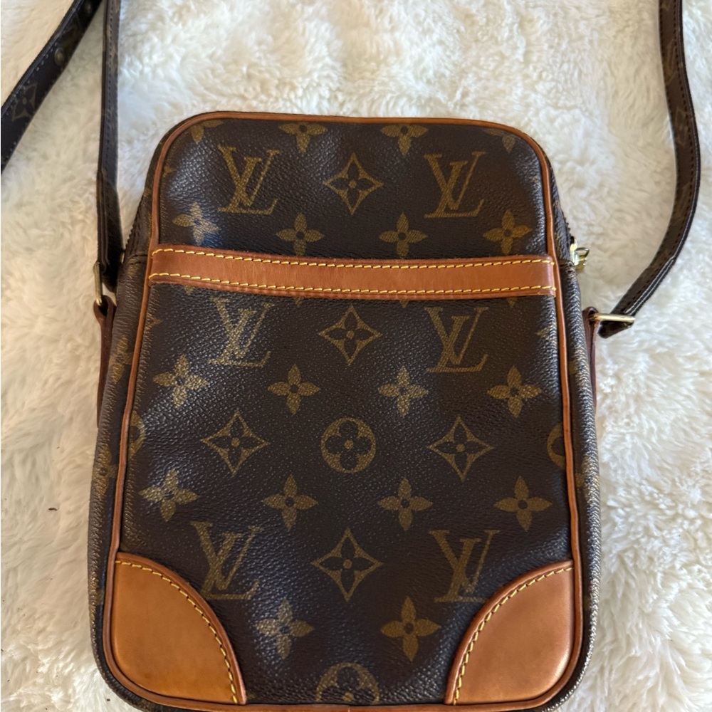 Louis Vuitton Monogram Brown Danube Crossbody Messenger Bag